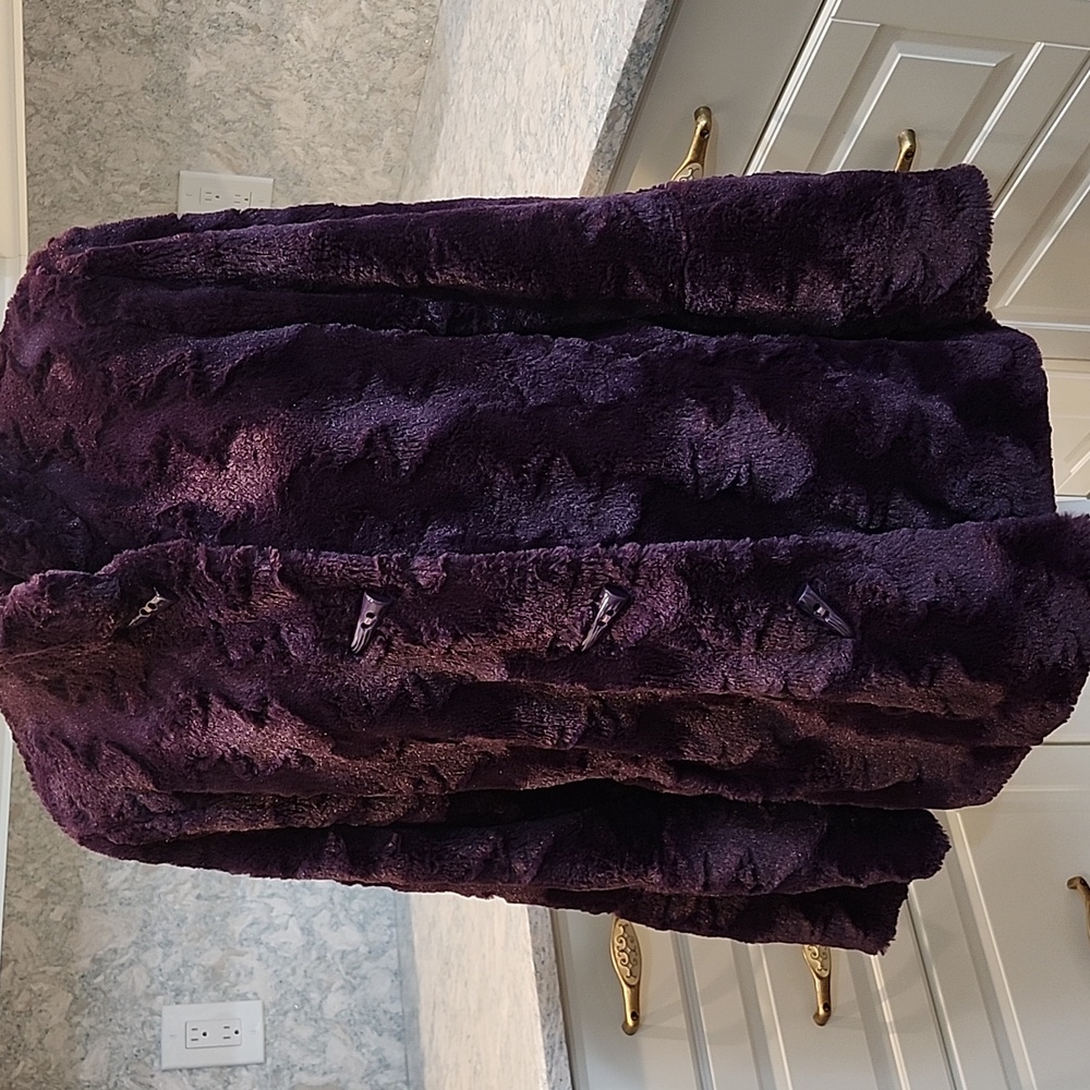 REGAL LABEL, Luxurious Purple Teddy Jacket